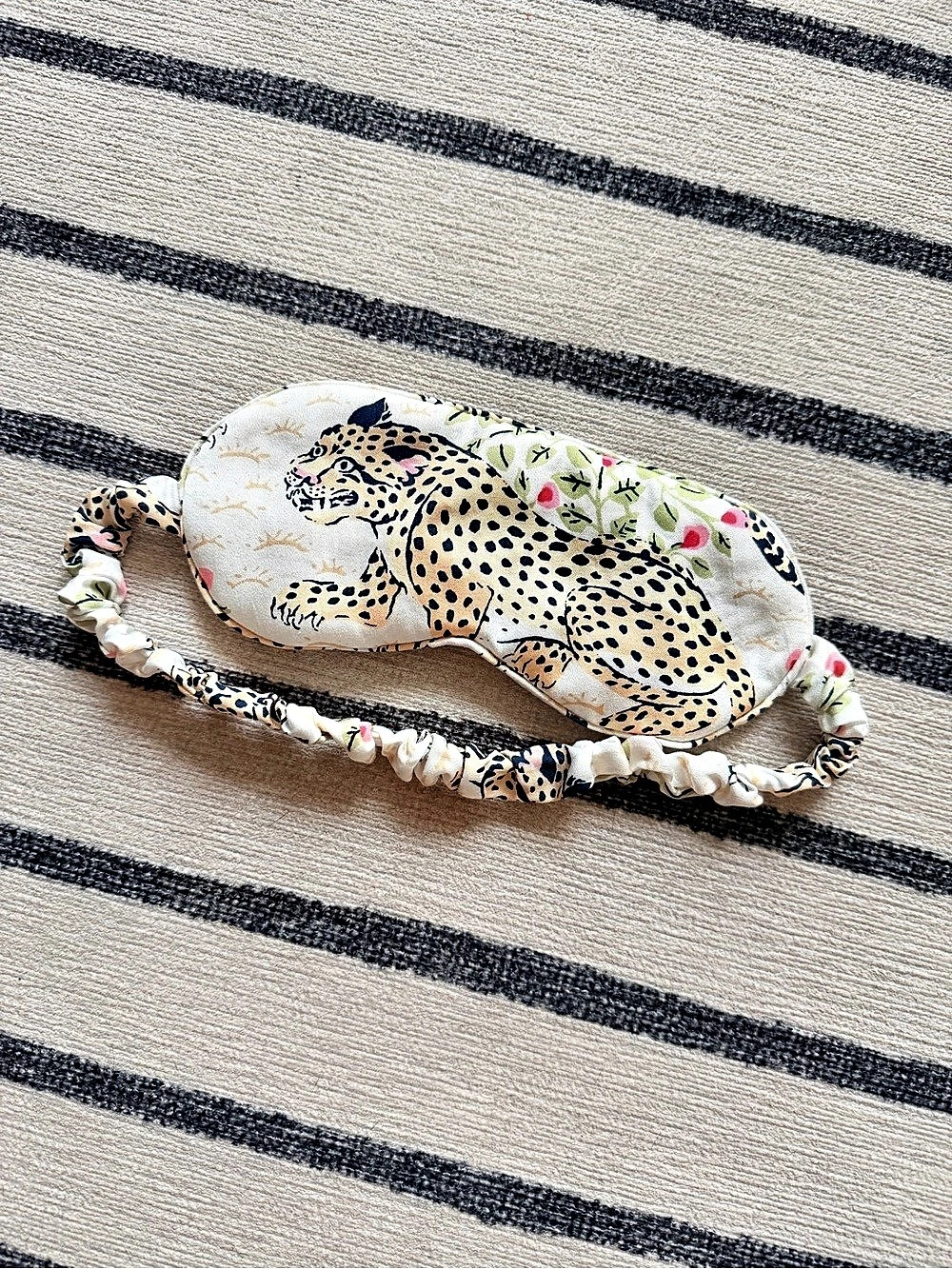 Printfresh Eco Satin Eye Sleep Mask in Bagheera Wedding Cake